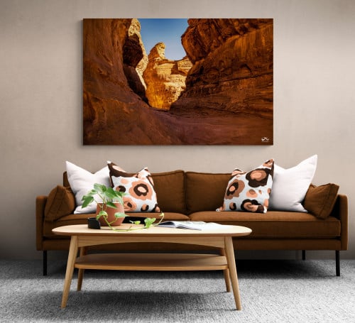 لوحة جبال العلا المنحوته