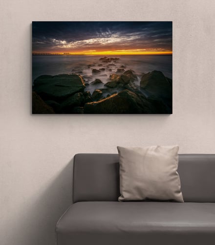 لوحة غروب أوشن بيتش من سان دييغو