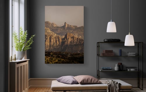 لوحة فنية مميزة لجبال الشفا في الطائف – لوحات طبيع...