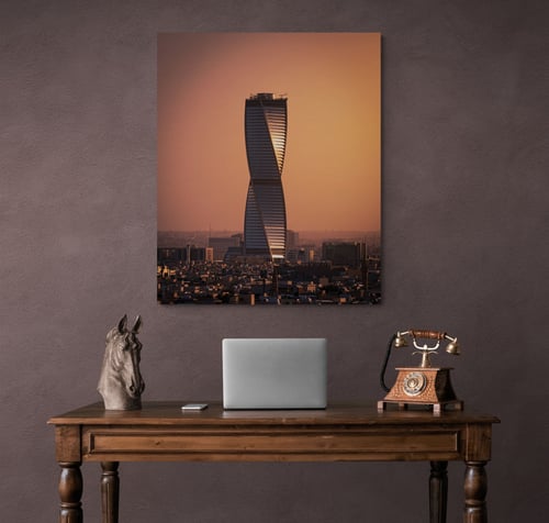 لوحة برج مجدول – الرياض مع سطوع الشمس | فخامة معما...