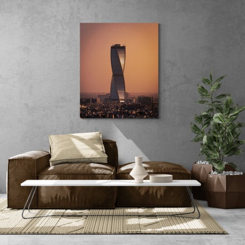 لوحة برج مجدول – الرياض مع سطوع الشمس | فخامة معما...