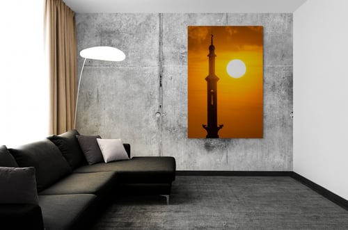 منارة الغروب الساحرة | لوحات إسلامية جدارية فاخرة