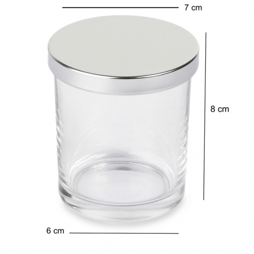 علبة زجاج شفاف