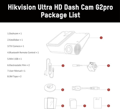 كاميرا أمامية وخلفية | داش كام G2PRO