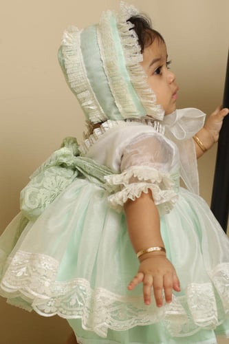 فستان وردة الكاميليا للرضع