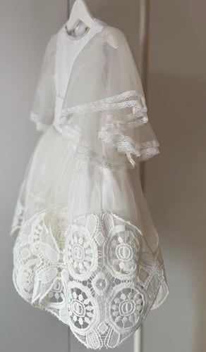 فستان وردة الجوري