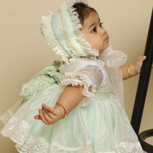 فستان وردة الكاميليا للرضع