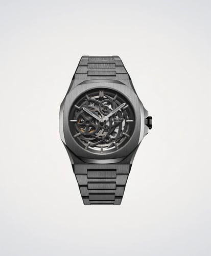 D1 MILANO Skeleton Bracelet 41.5mm Stainless Steel Mechanical Watch