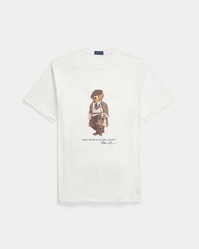 تي شيرت من الجيرسيه مزين بدب بولو Polo Ralph Lauren