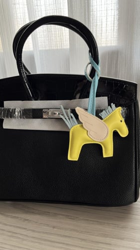 Birken Bag black بيركن ( اسود )بجلد التمساح بالحجم...