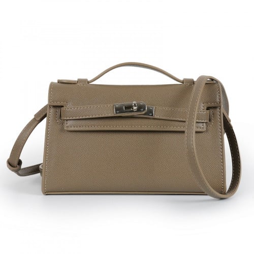 شنطة يد 'كيلي كات' رمادي || Kelly Cut handbag