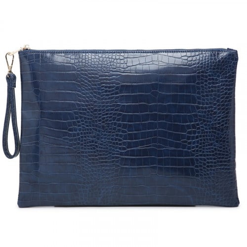 باوتش الأزرق (كحلي) بجلد التمساح