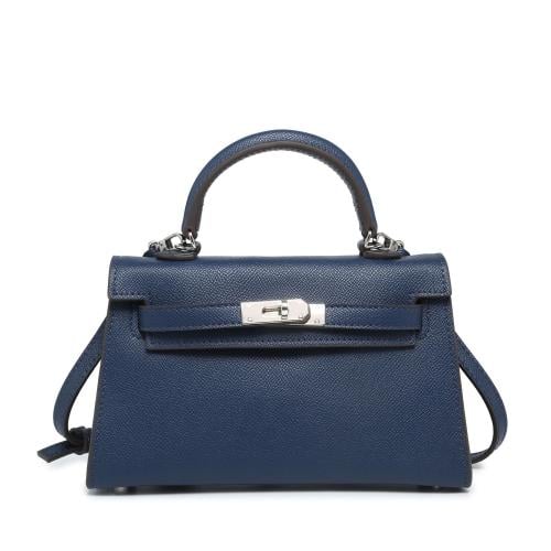 khaki Bag Dark blue ميني كيلي ( أزرق )بالحجم الوسط