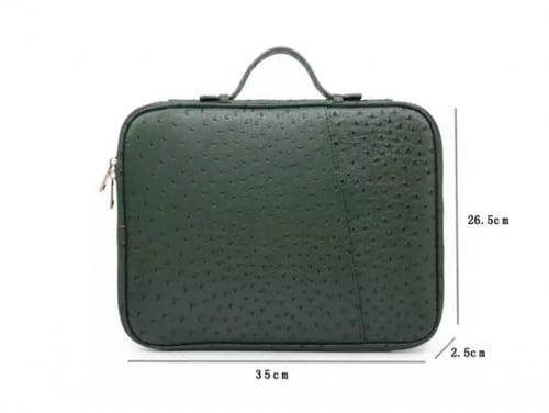 حقيبه لابتوب عنابي بجلد التمساح 13 انش