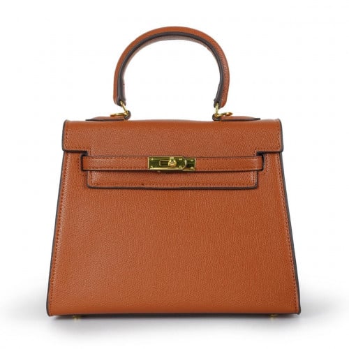 khaki Bag brown| لارج كايلي (جملي) بحديده ذهبيه با...