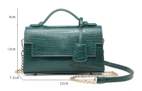 كروس بجلد التمساح | Maroon رصاصي و بني