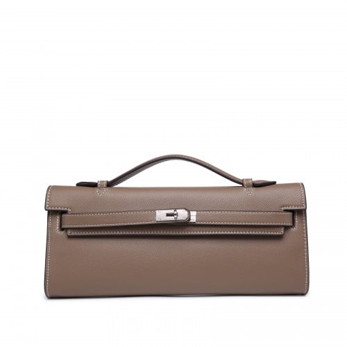 Kelly Cut clutch khaki || كايلي كت كلوتش رمادي