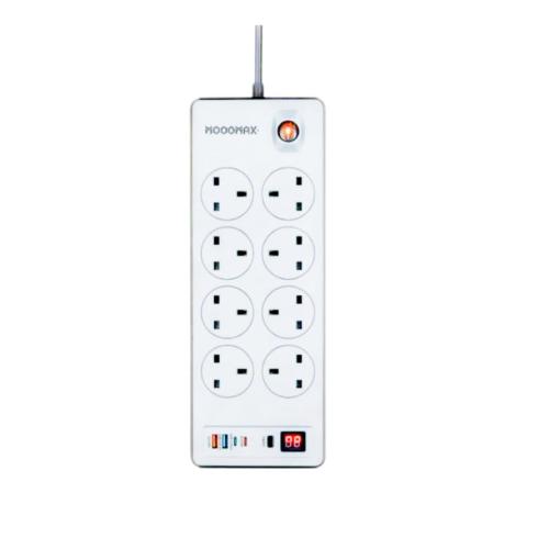 توصيلة 8 مخارج مع منفذين USB2 + 2PD بقوة 2290W من...