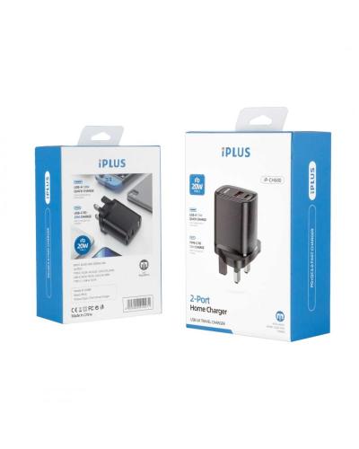 فيش منزلي بمدخلين USB و PD من شركة iPLUS