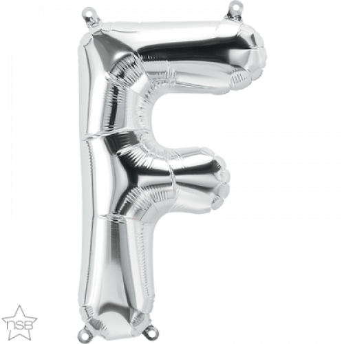 FOIL SMALL LETTER SILVER (عدد 5 قطع) F