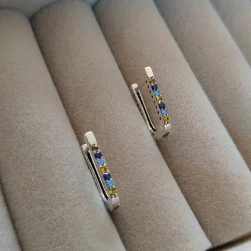 أقراط آيرس- فضة