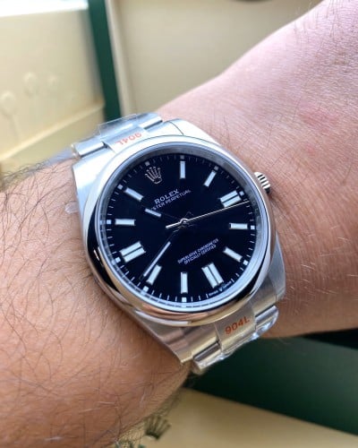 ساعة رولكسRolex أويستر بربتشوال اسود متجر تدفق