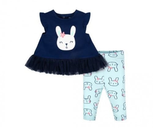 بدله بناتي تي شرت + لقنز Bunny قطن عضوي ماركة Gerb...