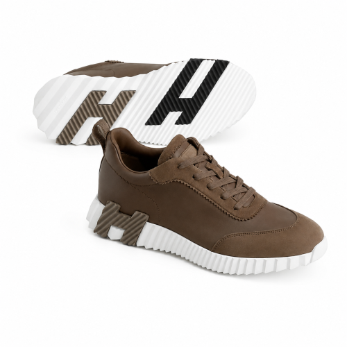 حذاء Hermès Bouncing Sneaker Etoupe