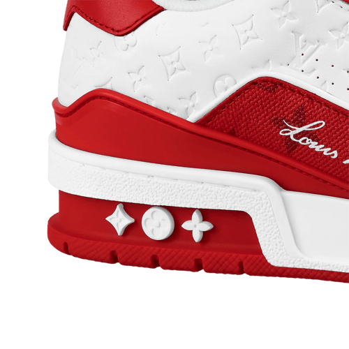 تراينر الاحمر مانوجرام ابيض LV