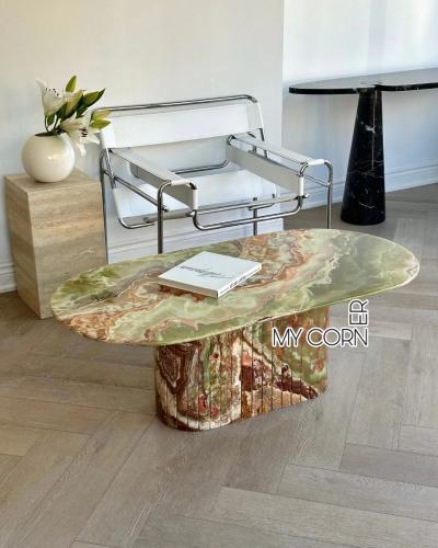 طاوله قهوة رخام اونيكس