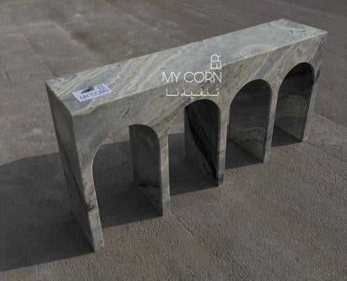 كونسول بتصميم عصري من الرخام الطبيعي