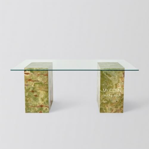 طاوله طعام رخام أونيكس - ٨اشخاص