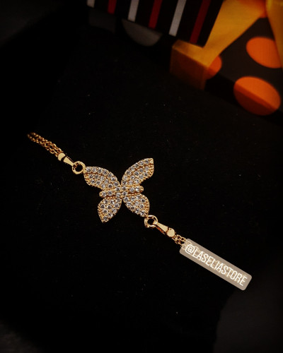 أسورة يد نسائية فاخرة مزينة بالزركون اللامع مطلية...