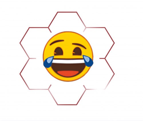 وجه بدموع الفرح