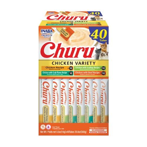 اكل قطط تشورو تشكيله من نكهات الدجاج مكافئات للقطط...