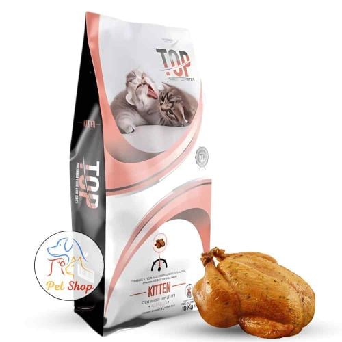 توب اكل جاف للقطط الصغيرة بنكهة الدجاج 10 كيلو