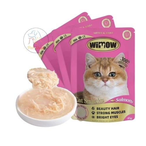 طعام رطب من ويمو للقطط نكهة سلمون 85g