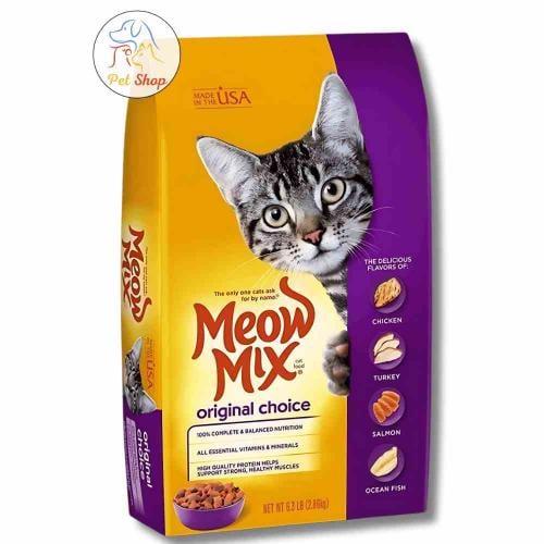 ميو مكس الاختيار الاصلي اكل القطط الجاف بنكهة مشكل...