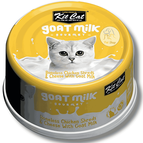 كت كات شرائح الدجاج منزوع العظم بالجبن مع حليب الم...