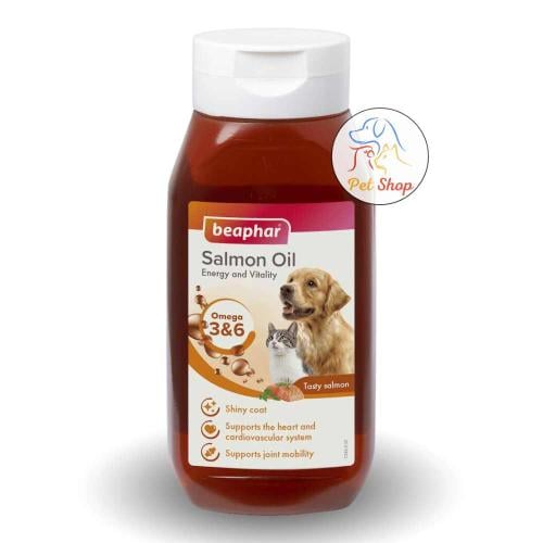 بيفار مكمل غذائي زيت سمك السلمون للقطط والكلاب 430...