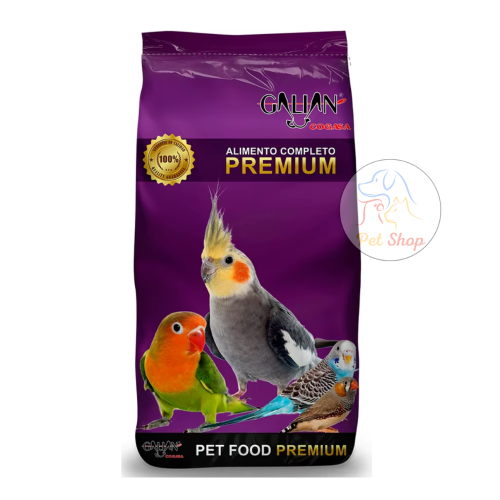 أكل غاليان كوجاسا بريميوم غذاء متكامل لطيور البادج...