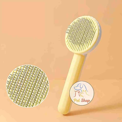 مشط شعر للقطط والكلاب شكل دائري ضغاط قابل لازالة ا...