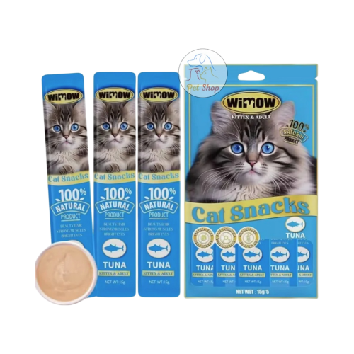 مكافاة خفيفة للقطط من ويمو نكهة تونا جميع الاعمار...