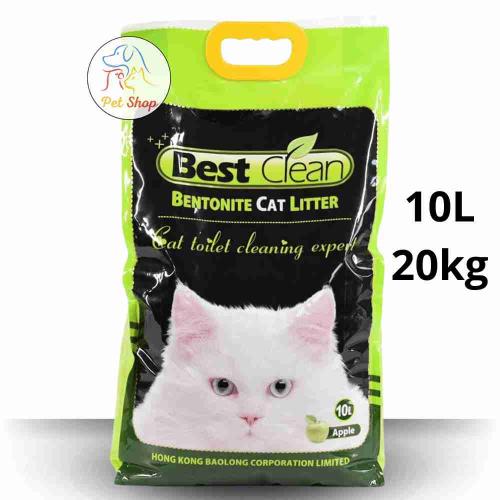 رمل قطط صناعي من بيست كلين رمل قطط برائحة التفاح م...