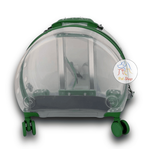 شنطة سفر للقطط شفافه مع كفرات قوية متعددة الالوان