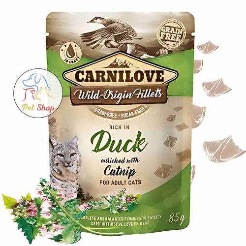 كارنيلوف طعام رطب للقطط البالغة بنكهة البط والكاتن...