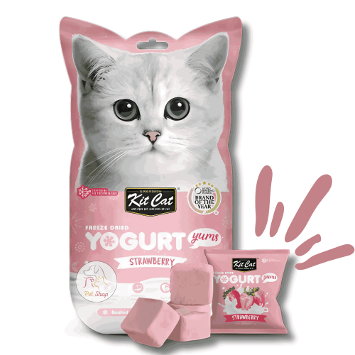 مكافات يوقارت يامز المجففة بنكهة الفراولة 10 قطع ب...