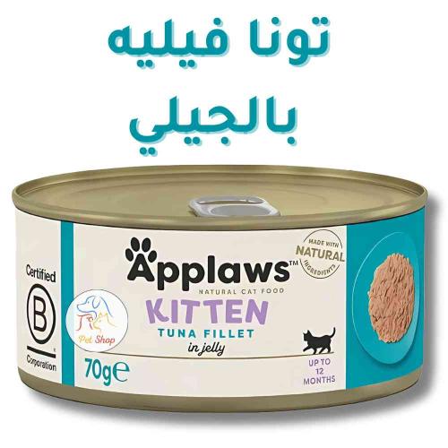 أكل قطط أبلاوز رطب كيتن فيليه التونا بالجلي