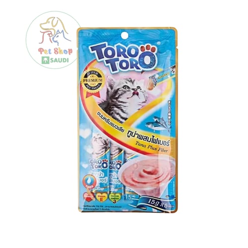Toru creamy reward for cats with tuna and seafood...
