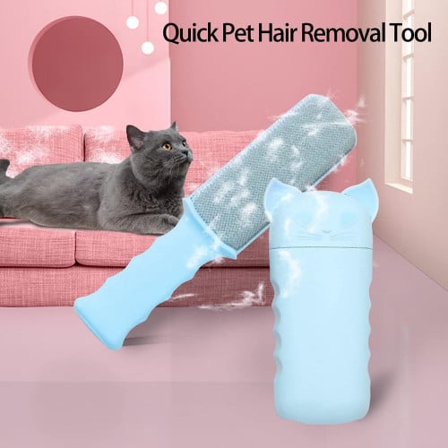 مقبض شكل قطة لازالة الشعر قماش عدة الوان